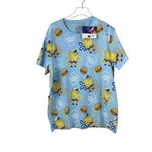 SpongeBob SquarePants Krusty Krab Double Sided T-Shirt Men’s Size XL NWT